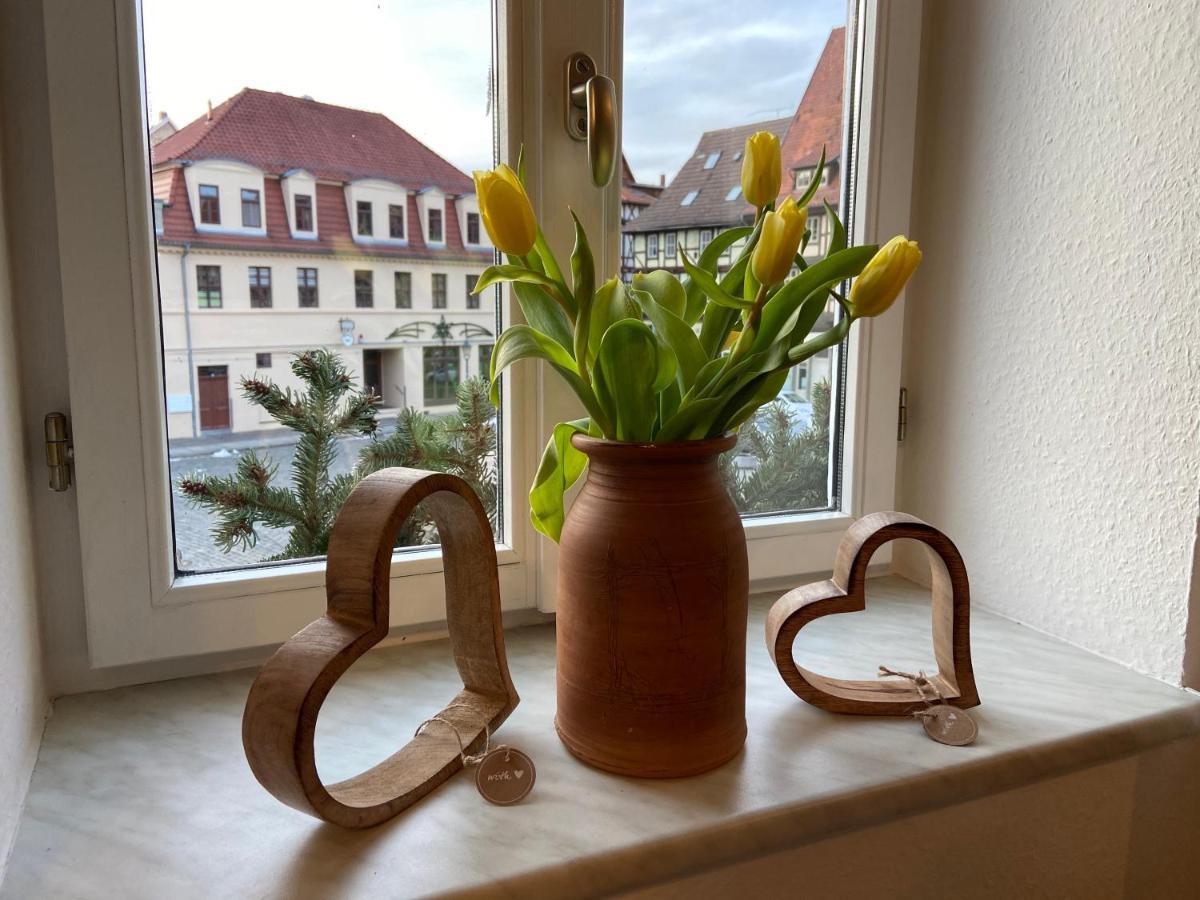 Ferienwohnung Zum Mathildenbrunnen Quedlinburg Exterior foto
