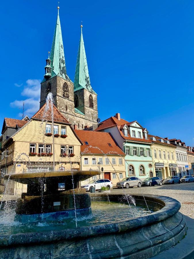 Ferienwohnung Zum Mathildenbrunnen Quedlinburg Exterior foto